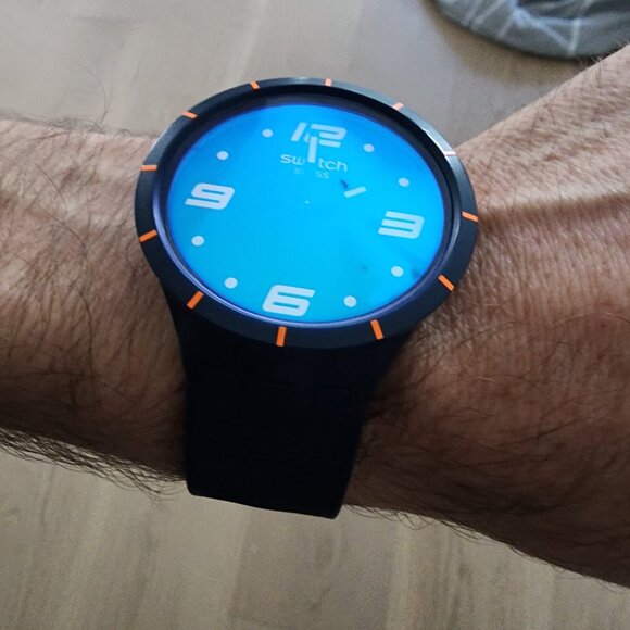 Swatch Big Bold Watch in Futuristic Blue - Picture 6 of 15